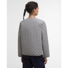 Barbour Cashel Check Collarless Quilted Jacket Barbour Cashel Check Collarless Quilted Jacket