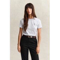 Gant Reg Striped Shield Ss T-Shirt Gant Reg Striped Shield Ss T-Shirt