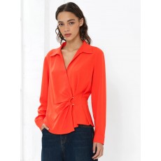 French Connection Thelma Ls Wrap Over Shirt French Connection Thelma Ls Wrap Over Shirt