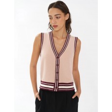 French Connection Junie Knit Button Through Vest French Connection Junie Knit Button Through Vest