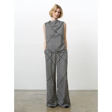 French Connection Striped Damasco Cowl Neck Tank French Connection Striped Damasco Cowl Neck Tank