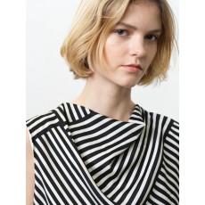 French Connection Striped Damasco Cowl Neck Tank French Connection Striped Damasco Cowl Neck Tank