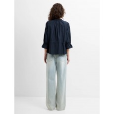 French Connection Era Poplin Ruffle Collar Top French Connection Era Poplin Ruffle Collar Top