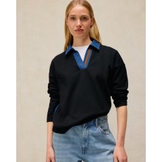 White Stuff Denim Mix Rugby Top White Stuff Denim Mix Rugby Top