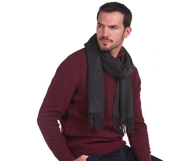 Barbour Plain Lambswool Scarf - Scarves & Gloves - Barbours