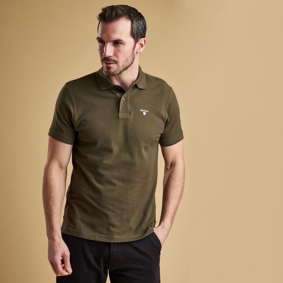 Barbour polo cheap yellow