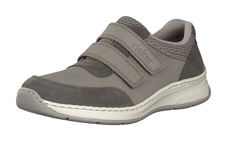 Rieker Grey Velcro Shoe - Casual - Barbours