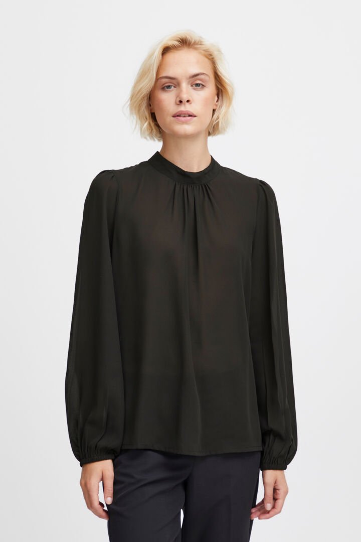 Ichi Cellani LS Blouse - Tops - Barbours