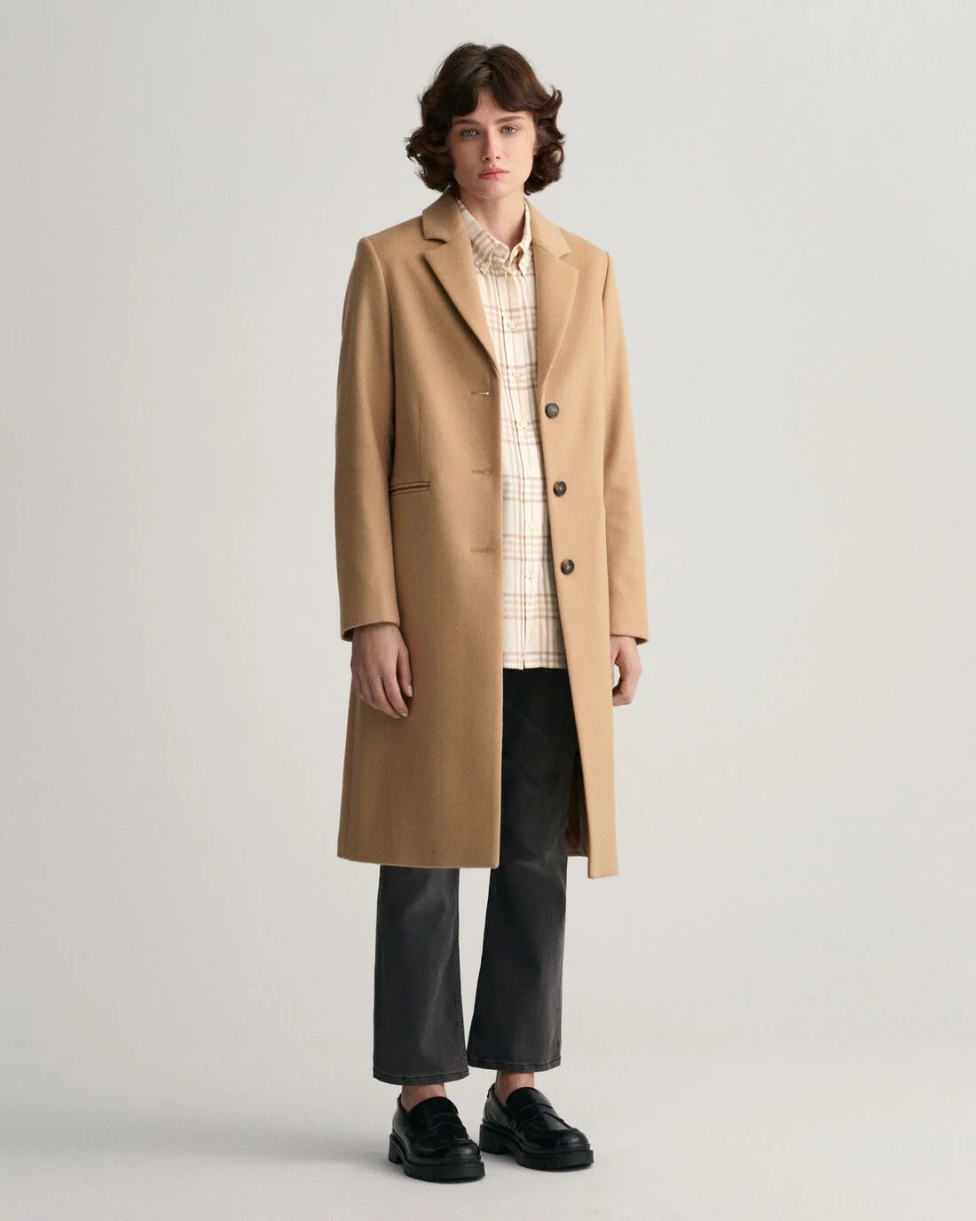 Gant Wool Blend Tailored Coat - Coats - Barbours