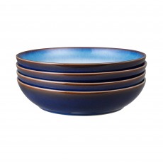 Denby Haze Set4 Pasta Bowls-Blue Haze