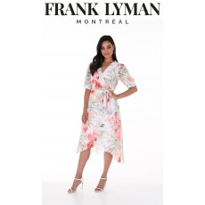 Frank Lyman White Orange Dress