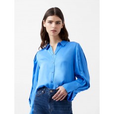 French Connection Ennis Satin Sleeve Detail Shrt