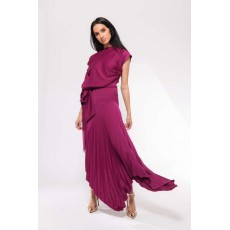 Kevan Jon Mila Pleat Knee Dress