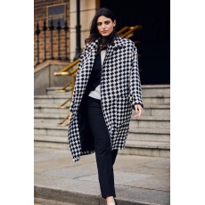 Peruzzi Blurred Check Coat