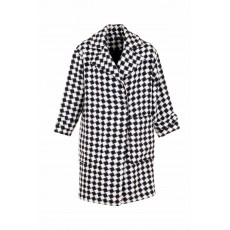 Peruzzi Blurred Check Coat