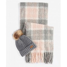 Barbour Saltburn Beanie/Scarf TartanGift Set