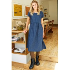 Mistral Chambray Crew Neck Short Sleeve Dress