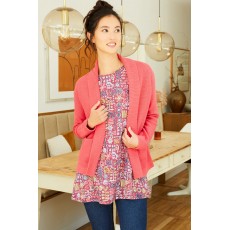 Mistral Reverse Knit Open Front Cardigan