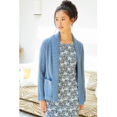 Mistral Reverse Knit Open Front Cardigan