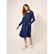 WhiteStuff Marsia Denim Jersey Dress