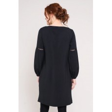 Nomads Plain Gathered Sleeve Tunic Dress