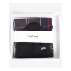 Barbour Swinton Beanie & Galingale Scarf Gift Set