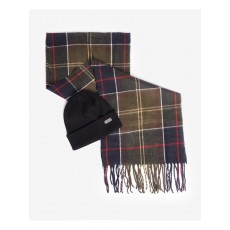 Barbour Swinton Beanie & Galingale Scarf Gift Set