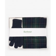 Barbour Tartan Scarf & Glove Set