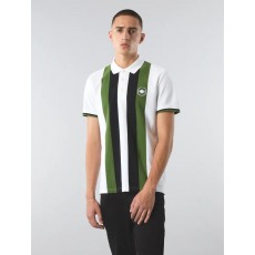 Pretty Green Live Forever Engineered Stripe Polo