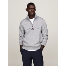 Tommy Hilfiger Pima Organic Cotton Cashmere Zip Mock Pullover