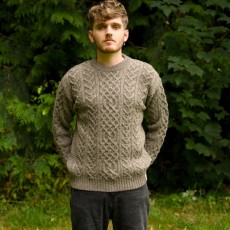 Mars Knitwear Aran Roll Neck Knit