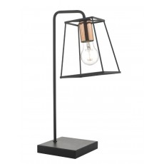 Tower Table Lamp Black & Copper