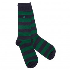 Swole Panda Racing Green Striped Socks