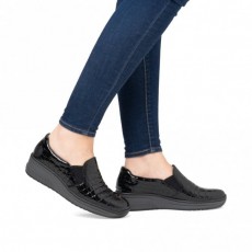 Rieker Patent Slip on Shoe