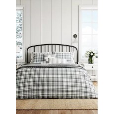 Long Island by Helena Springfield Cosy Check Grey/Green Bed Set