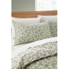 Bianca Shadow Leaves Duvet Set Green