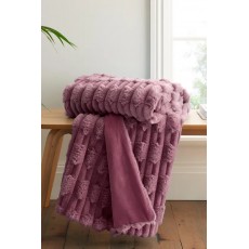 Carved Faux Fur Throw 150 X 200