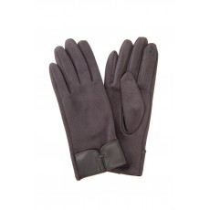 Aldina-Suedette Gloves with soft PU & Loop Detail with Screen Touch