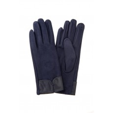 Aldina-Suedette Gloves with soft PU & Loop Detail with Screen Touch