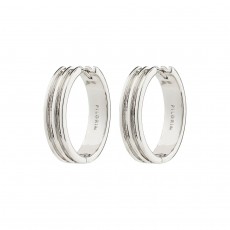 Pilgrim Bennett Recycled Hoop Earrings Silver-Plated