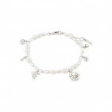 Pilgrim Intent Pearl Bracelet Silver-Plated