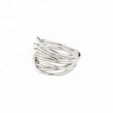 Pilgrim Pamela Recycled Ring Silver-Plated