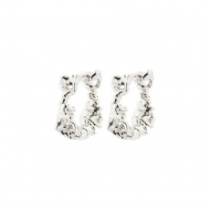 Pilgrim Trust Recycled Hoop Earrings Silver-Plated