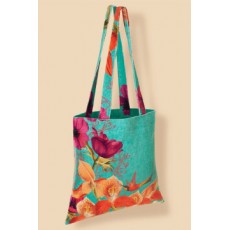 Powder-Hummingbird at Dusk Velvet Tote Bag