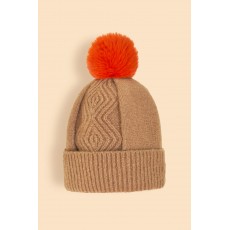 Powder-Ingrid Bobble Hat-Cappuccino