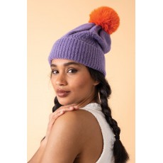 Powder-Ingrid Bobble Hat-Lavender/Tangerine