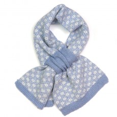 Pom Baby Blue Retro Check Scandi Floral