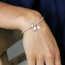 Pom Faux Gold & Silver Plated Double Star Bracelet