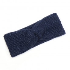 Pom Navy Supersoft Cosy Twist Hairband