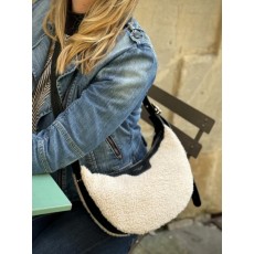 Faux Sheepskin Scoop Shoulder